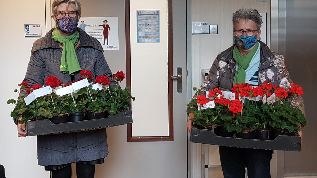 Bloemetje voor de zorg